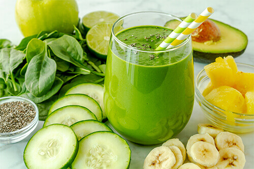 green smoothie for flat belly